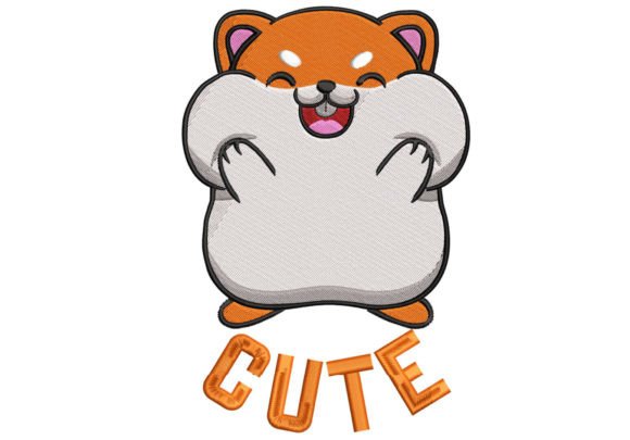 Adorable Hamster Embroidery: Booth-Ready Cuteness?