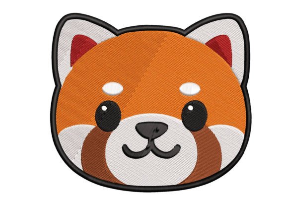 Adorable Red Panda Embroidery for Gifts