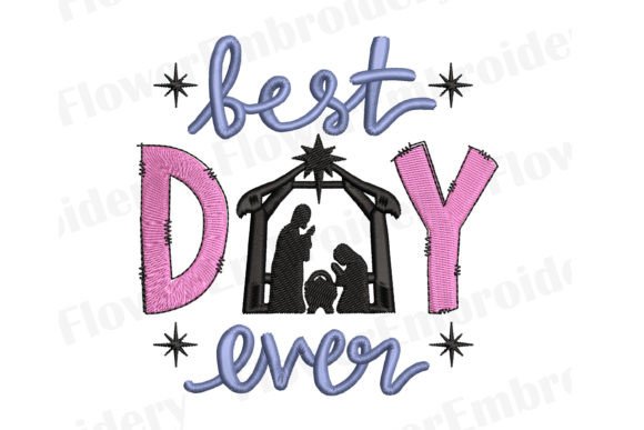 Best Day Ever Machine Embroidery Design for Etsy Sellers