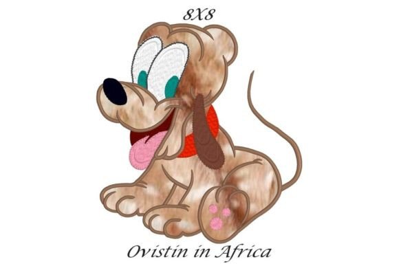 Cute Dog Sitting Applique Embroidery: A Seller’s Review