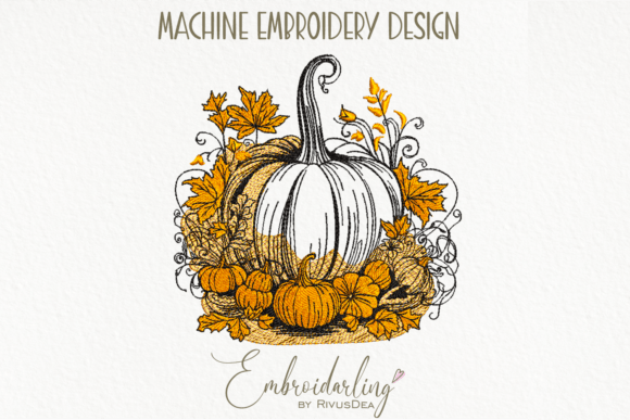 Fall Pumpkins Machine Embroidery Design Review