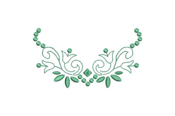 Green Arabesque Flowers Embroidery Design Review