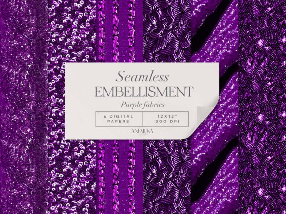 Purple Embroidery Sequin Fabric Paper: Craft Fair Review
