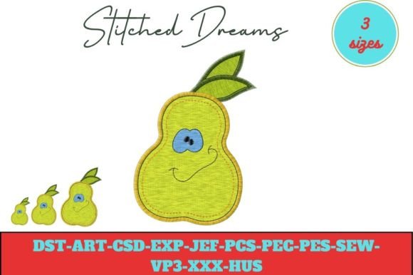 Smiling Pear Embroidery Design: A Stitcher's Review
